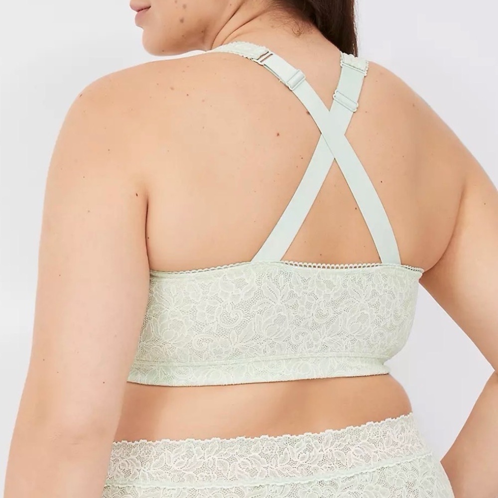 Cacique Lace Longline Bralette in Light Sage - Picture 3 of 8